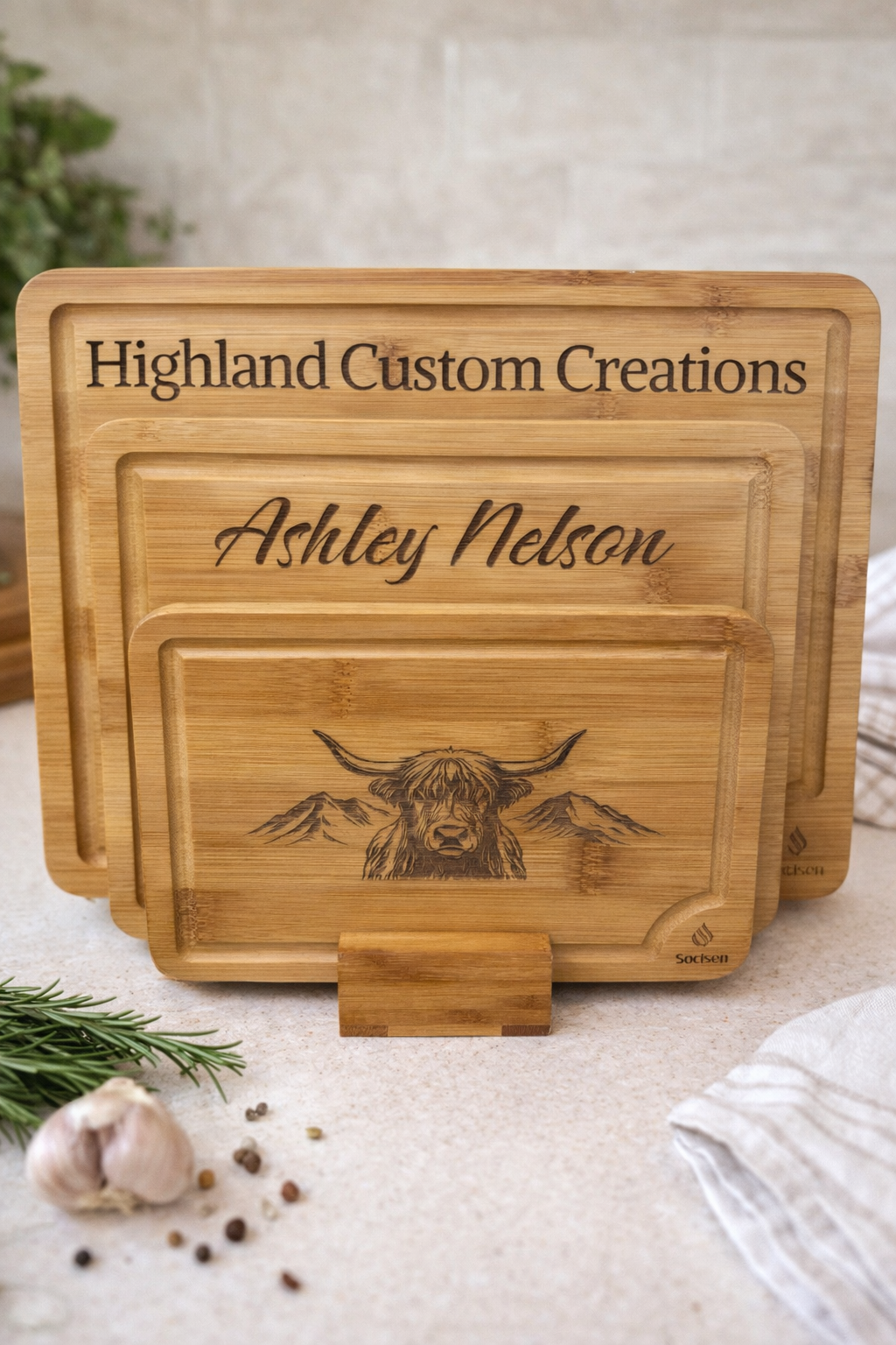 Custom Cutting Board Set