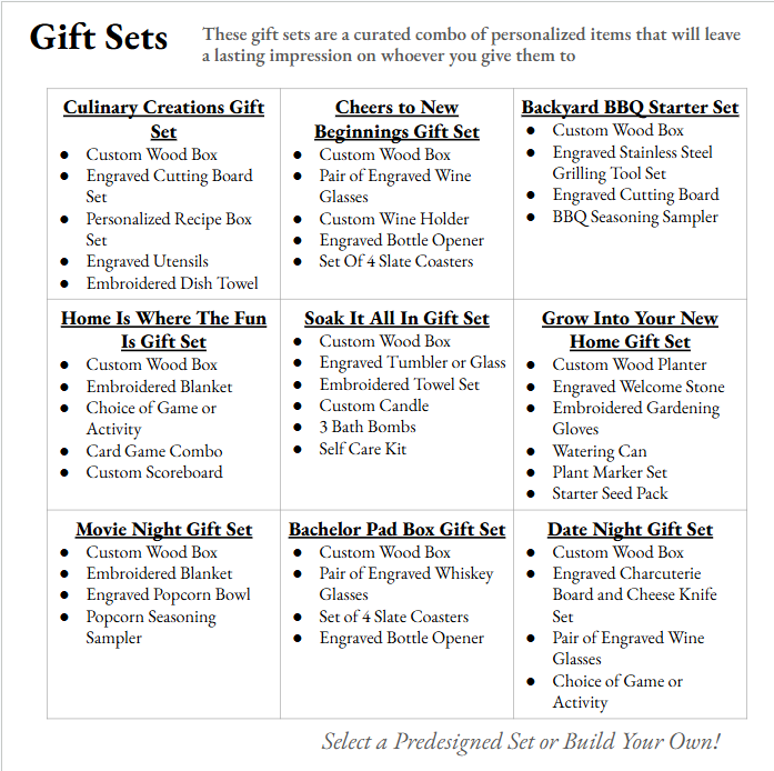 Custom Gift Sets