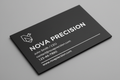 Make it a black card with silver engraving